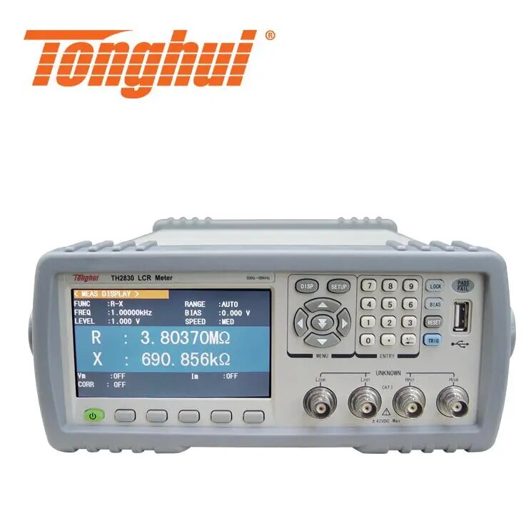 Tonghui-TH2830 ޴ LCR , 0.05% Ȯ ׽Ʈ ȣ ļ 50Hz-100kHz